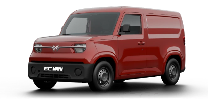 Giá bán xe tải van VinFast EC Van màu đỏ