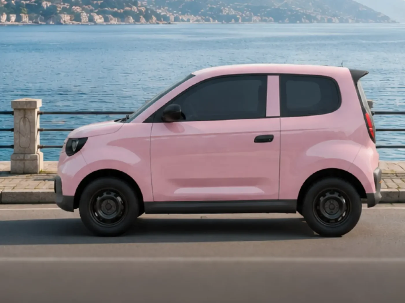 VinFast VF 2 màu Rose Pink hồng cánh sen 2 cửa thể thao