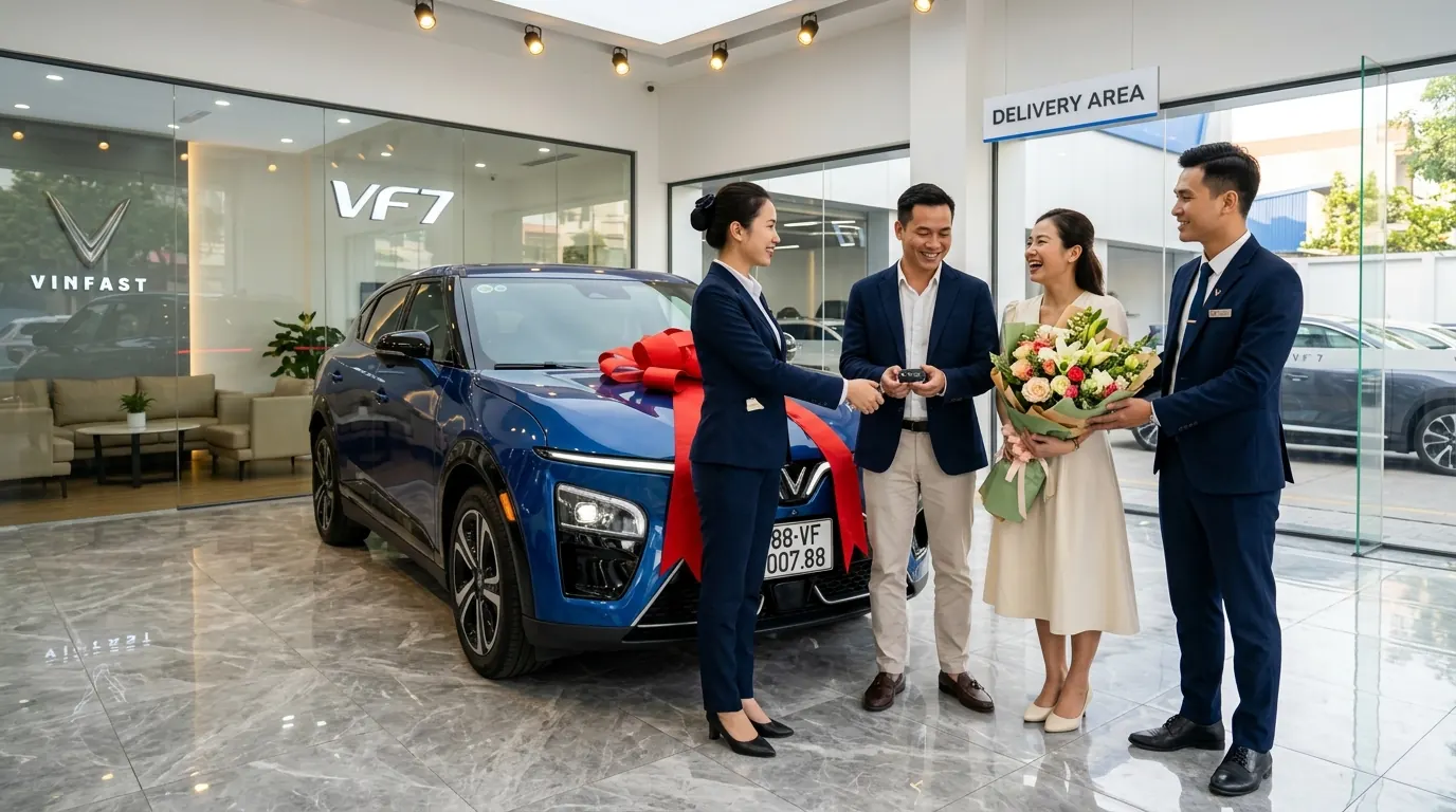 Lễ bàn giao xe tại VinFast Thái Nguyên
