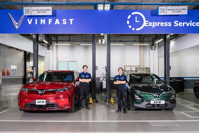 Xưởng dịch vụ sửa chữa bảo dưỡng ô tô điện VinFast tiêu chuẩn chính hãng